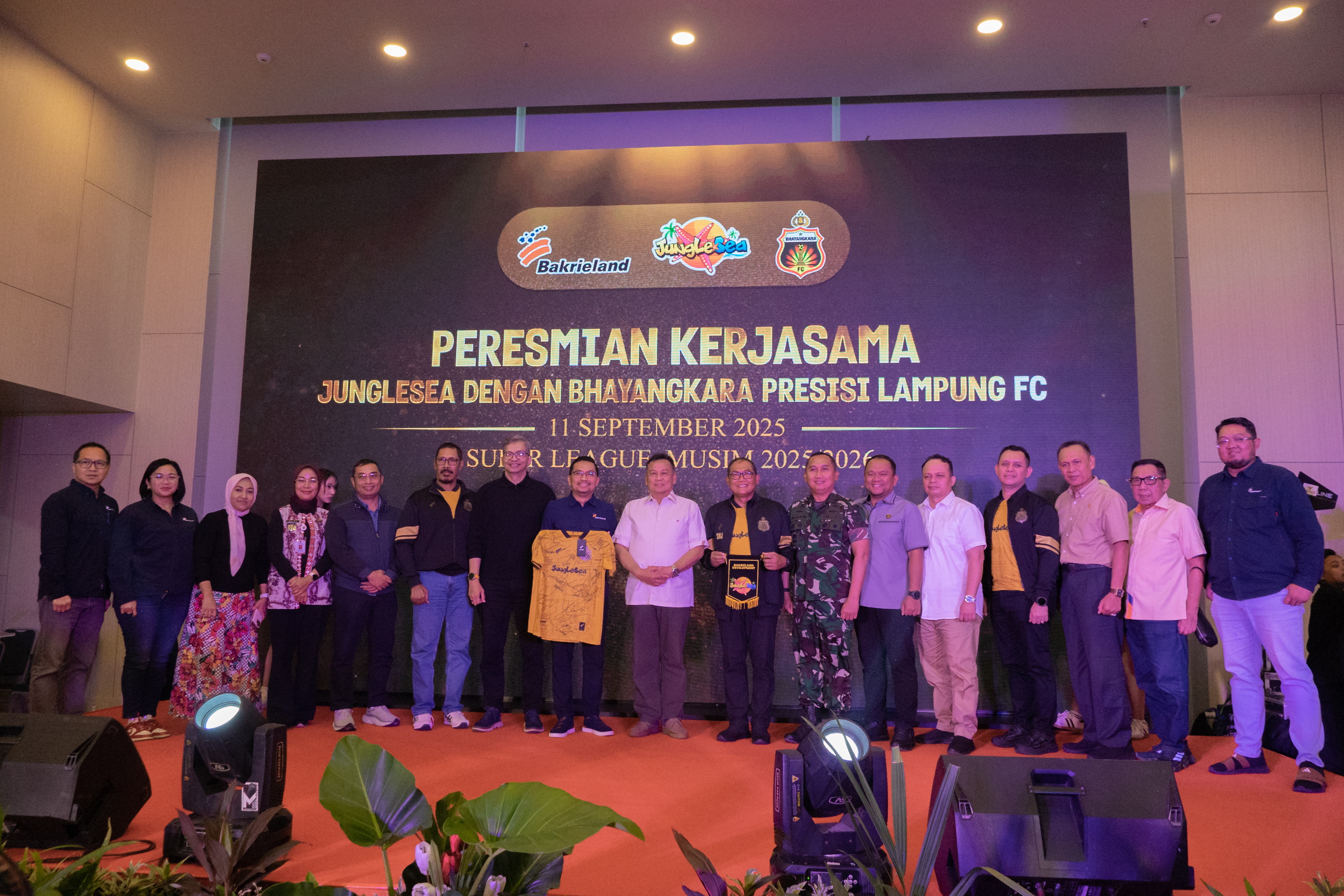 Peresmian Kerjasama JungleSea X Bhayangkara Presisi Lampung FC