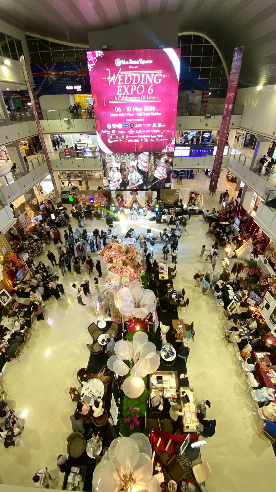 Event Wedding Expo 6 di Mall Boemi Kedaton Lampung Berlangsung Meriah dan mendapatkan antusiasme yang tinggi dari masyarakat Lampung